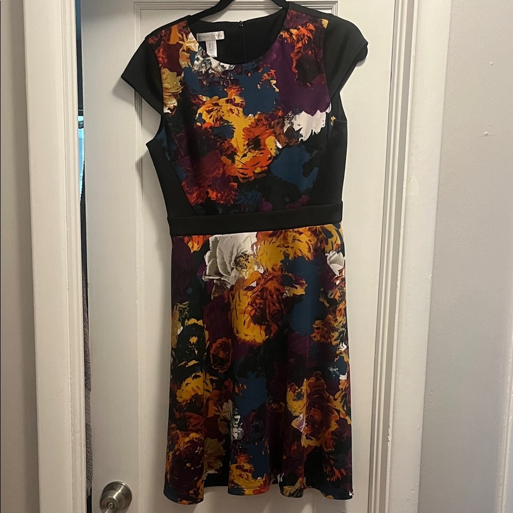 London Times Floral Midi Dress